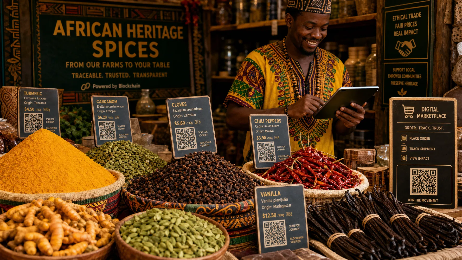 Digital Marketplaces for African Spices: Connecting Rural Producers to Premium Buyers