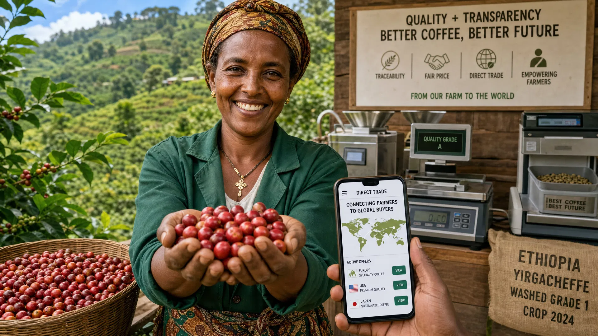 Coffee Value Chain Disruption: Direct Digital Trade from Ethiopian Farmers to Global Markets