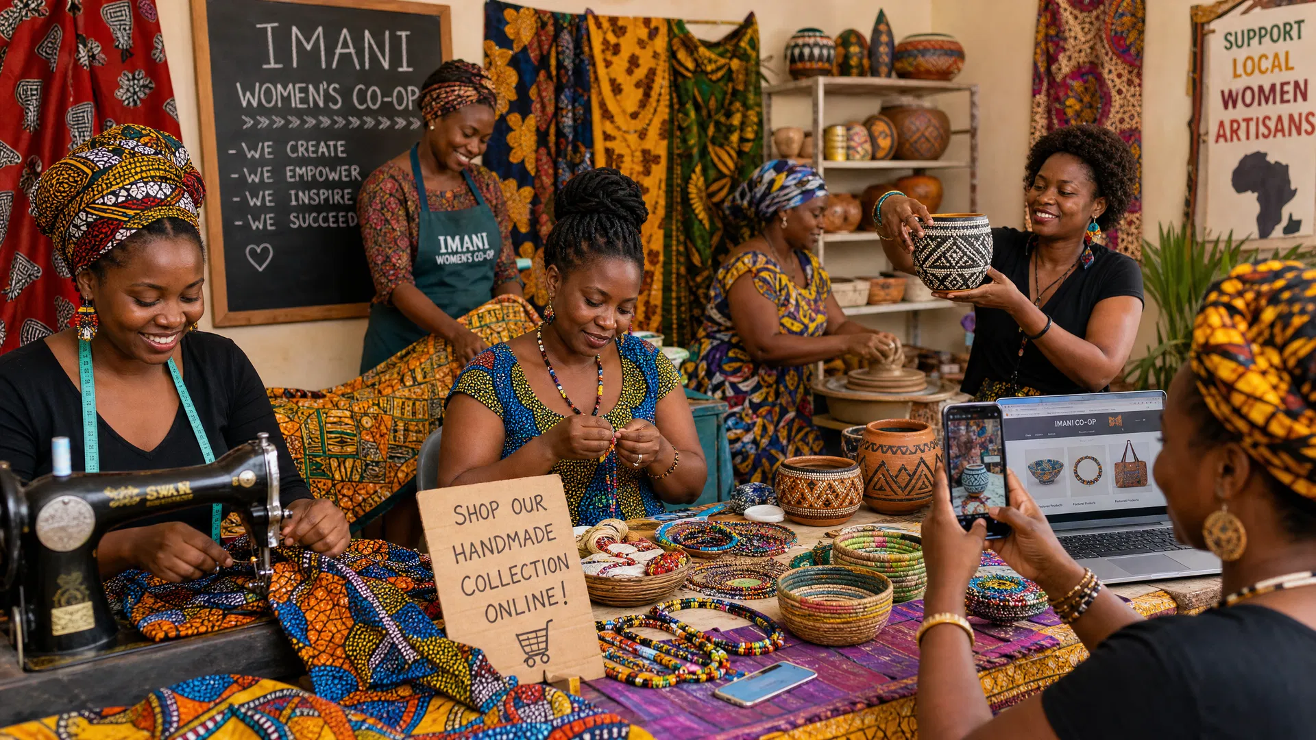 Female Artisans Online: Digital Marketplaces for African Crafts and Textiles
