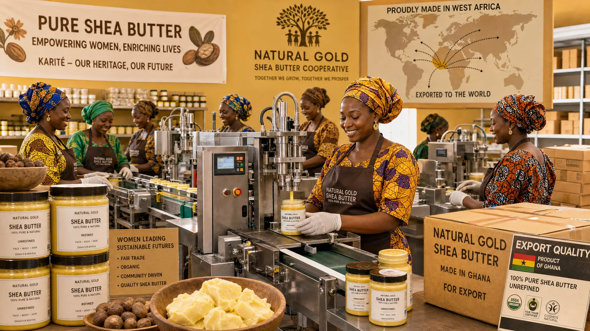 Women-Led Shea Cooperatives: From Village Processing to Global Export