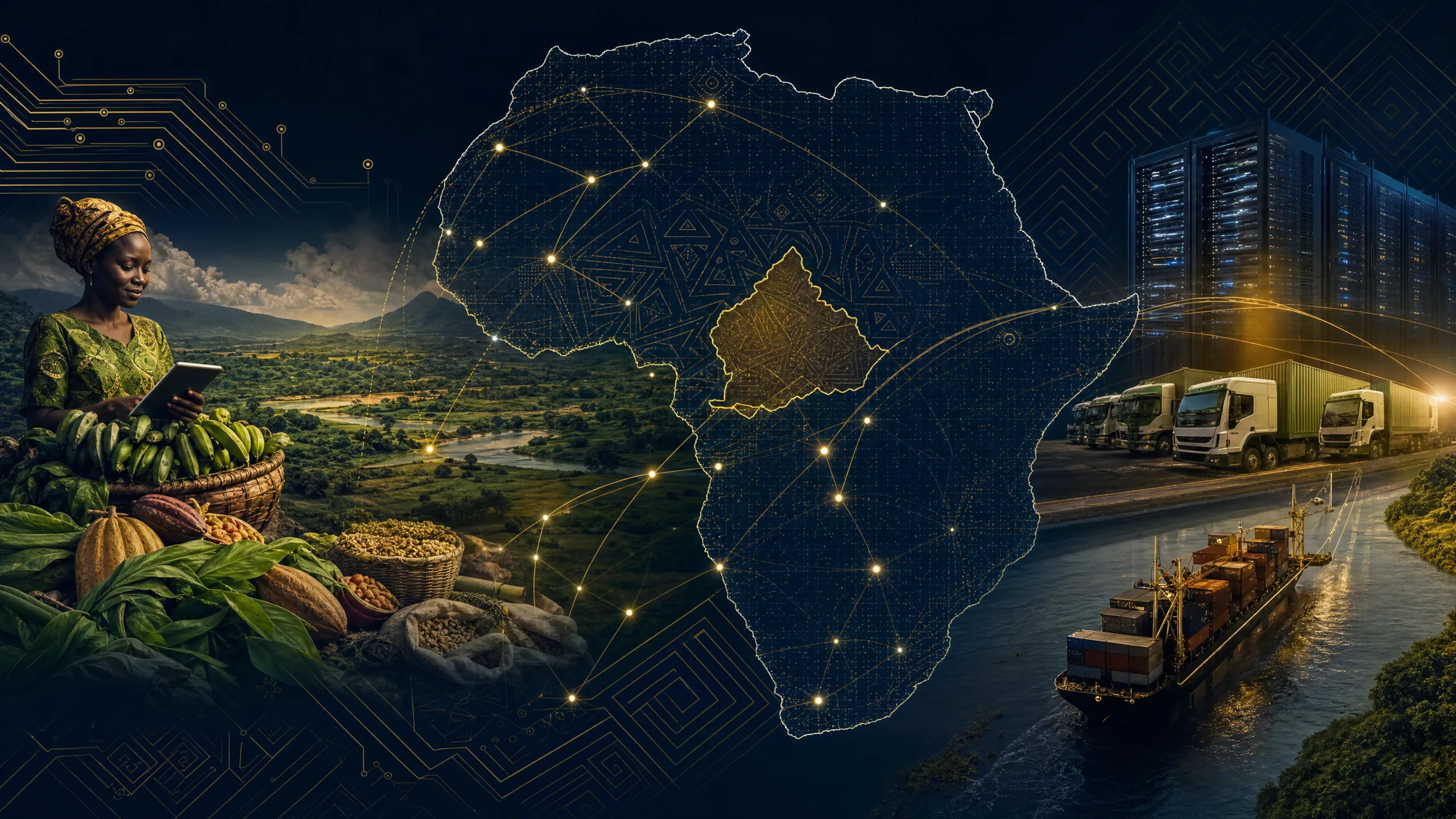 Cooperative Economic Models and Digital Infrastructure for Food Security in Central Africa